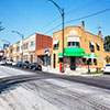 Neighborhood bar and shops on 111th Street